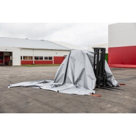 Couverture anti-feu chariot 5x5m réutilisable