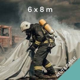 Blusdeken auto 6x8m meermalig gebruik