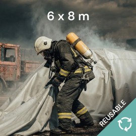 Couverture anti-feu voitures 6x8 m réutilisable