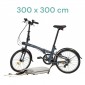 Couverture anti-feu 3 x 3 m trottinette électrique, vélo électrique. Usage unique.