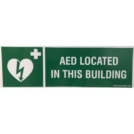 "AED Located in this Building"