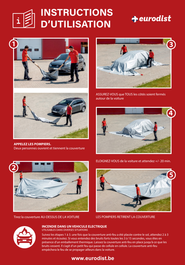 Instructions d'utilisation couverture anti-feu voiture