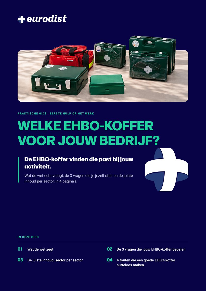 Cover van de gids Welke EHBO-koffer voor jouw bedrijf?